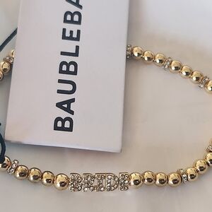 BaubleBar Gold Beaded Crystal Accent Bracelet